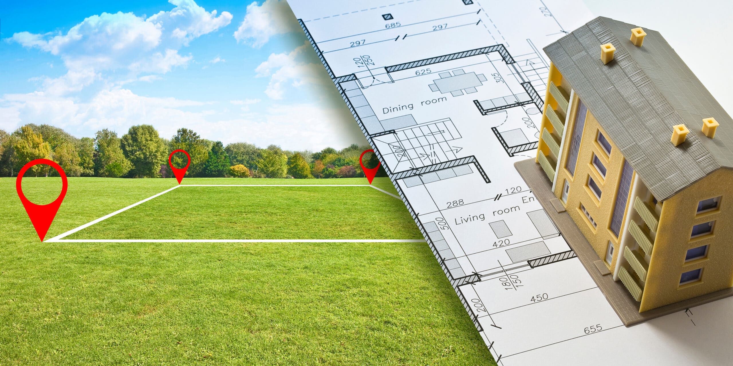 How to get a variance for a subdivision starting with a survey