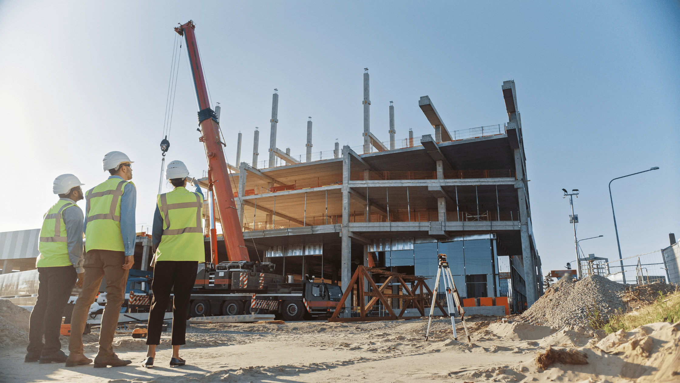 engineers in the field on a project in PA