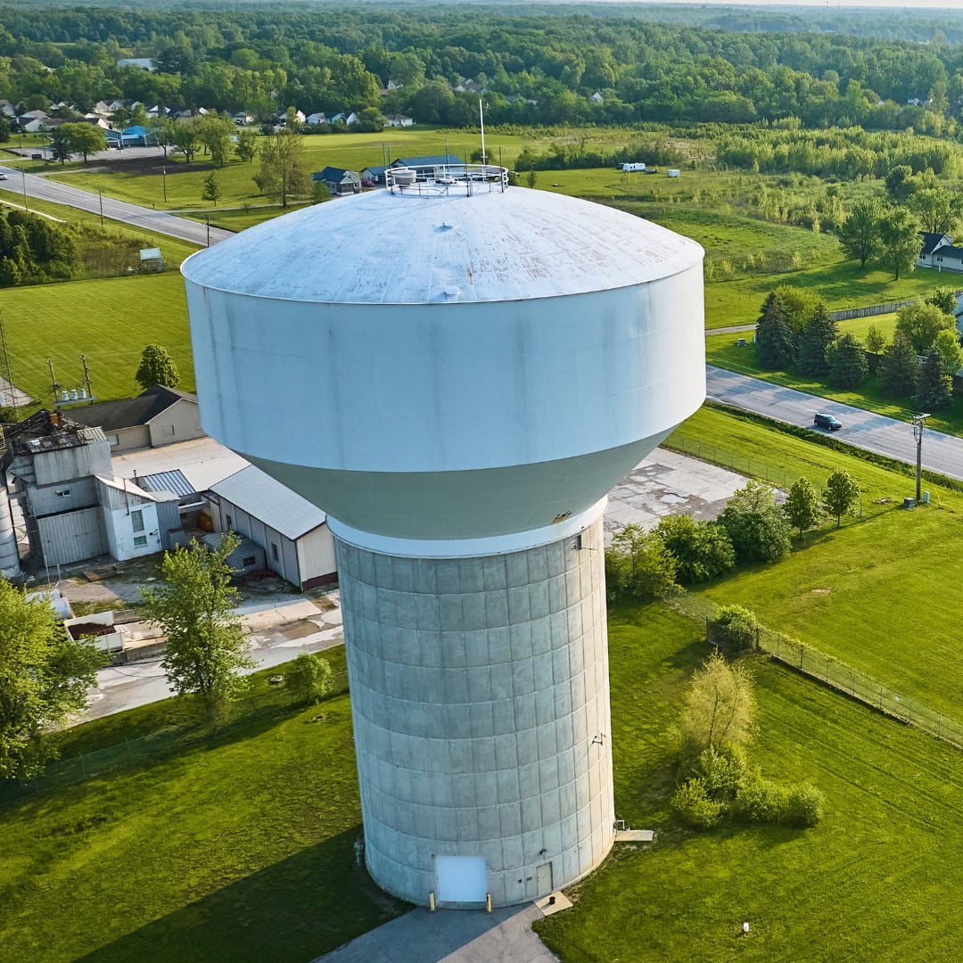 Water tower for water authority in pennsylvania